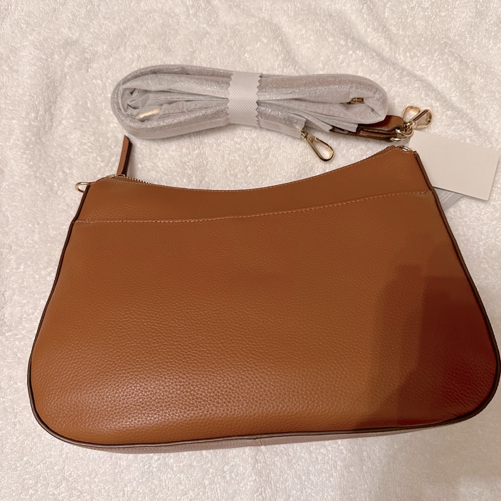 Leather hobo bag